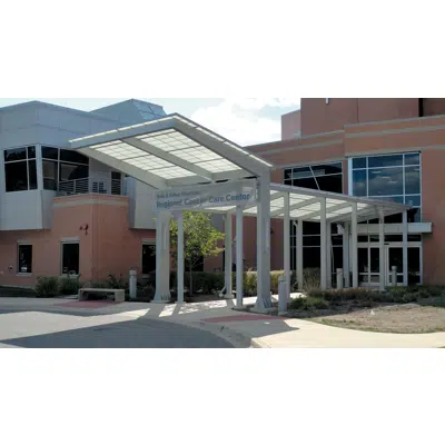 afbeelding voor Structures Unlimited - Single Wing Canopy with Wide Column Spacing