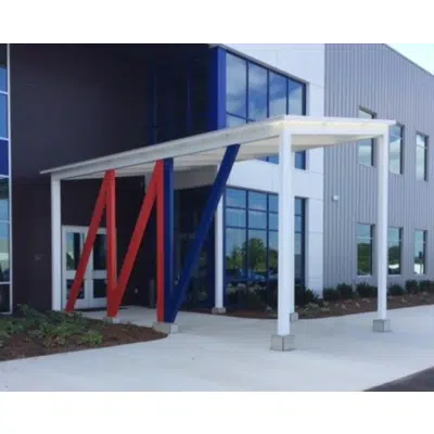 Image for Structures Unlimited - Shed Canopy with Wide Column Spacing