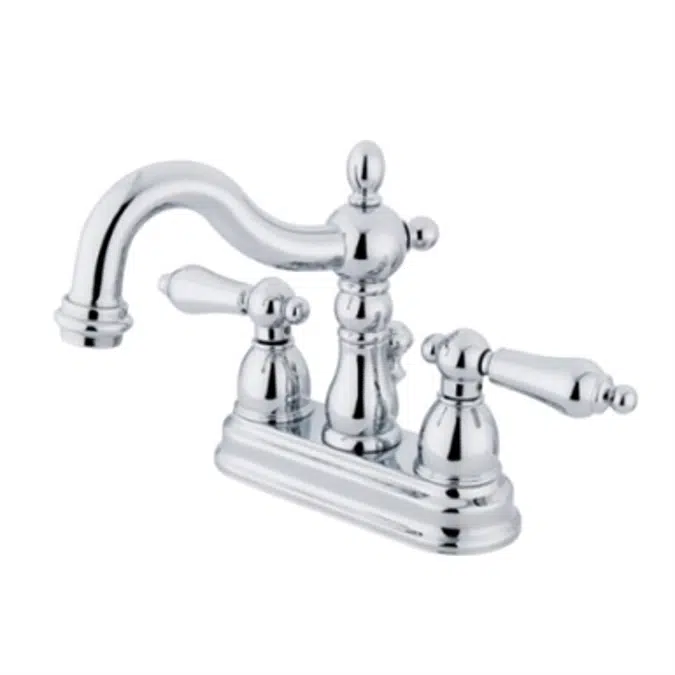 Kingston Brass KB160AL Heritage 4-Inch Centerset Lavatory Faucet with Metal Lever Handle