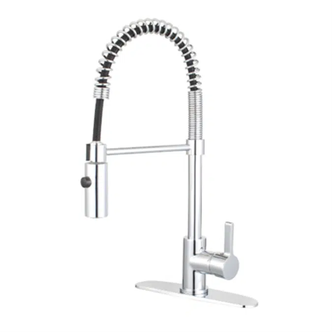 Kingston Brass LS877CTL Continental Kitchen Faucet with Pull-Down Sprayer
