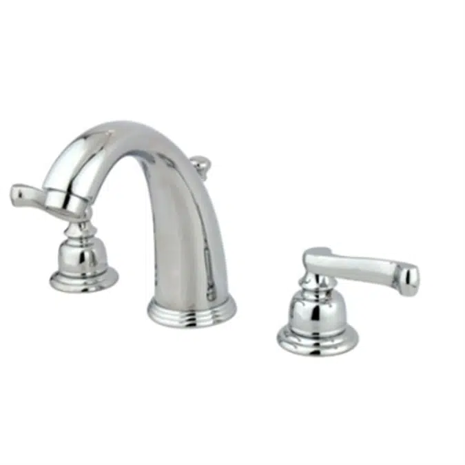 Kingston Brass KB98FL Royale Widespread Lavatory Faucet with Brass Pop-Up