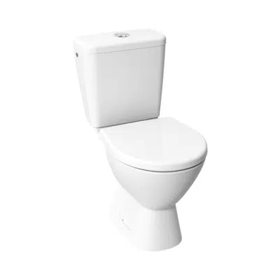 изображение для LYRA PLUS WC combi, rimless, horizontal outlet