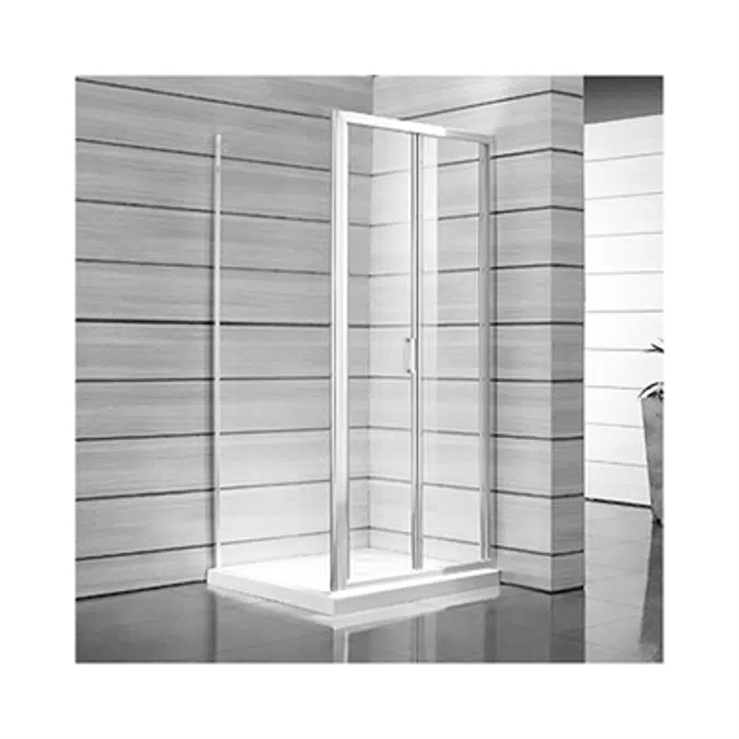 LYRA PLUS Folding shower door 90 cm