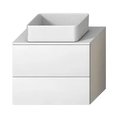 MIO N Vanity unit under washtop 76cm for WB bowls, 2 drawers 이미지