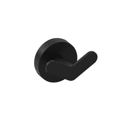 MIO STYLE Double towel hook, black matt 이미지