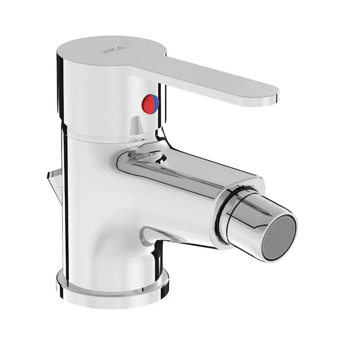 LYRA SMART Single lever bidet mixer, with plastic pop-up waste, chrome