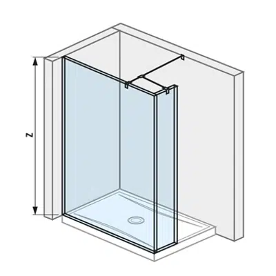 Зображення для PURE Shower screen sidemounted 120 cm, corner 