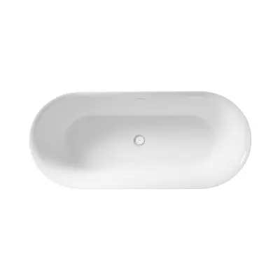 imazhi i MIO Freestanding acrylic oval bathtub, incl. Click-clack waste