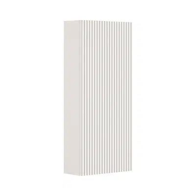 Image for CUBITO STYLE Medium shallow cabinet, 1 left/right door, 2 glass shelves