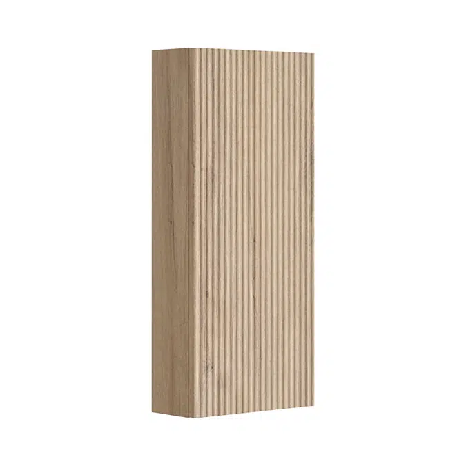 CUBITO STYLE Medium shallow cabinet, 1 left/right door, 2 glass shelves