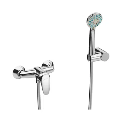 Image pour DEEP by JIKA Wall-hung shower faucet with shower set
