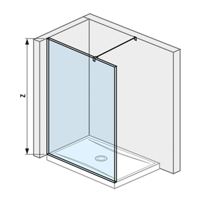 BIM objects - Free download! PURE Glass wall 120 to the corner for ...