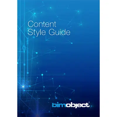 BIMobject Content Style Guide图像