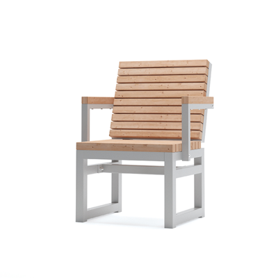 billede til Hellerup Backrest Oudoor Chair w/ Armrests