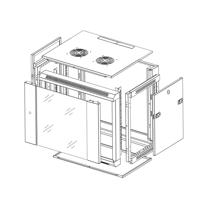 19'' Rack RP SERIES - Wall Mounted