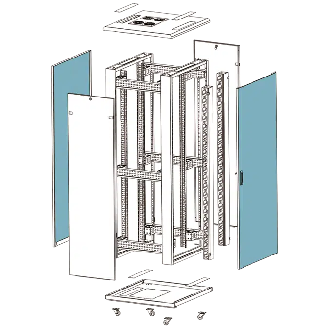 19'' Rack VS1/VS2 SERIES - Floor Mounted