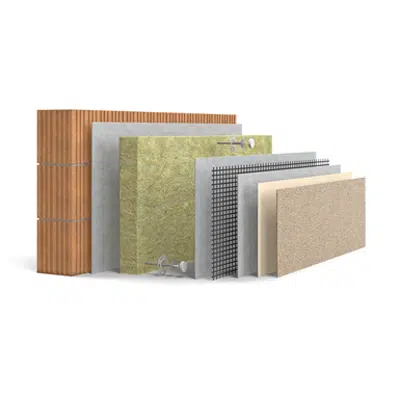 billede til Finishing system for external insulation with mineral wool certified ETA compliant with CE with Potassium polysilicate anti-algae paint 