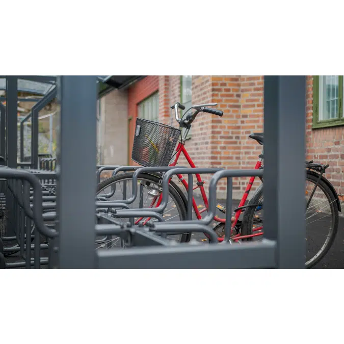 Vario 2 bicycle shelter, length starting from 2 meters