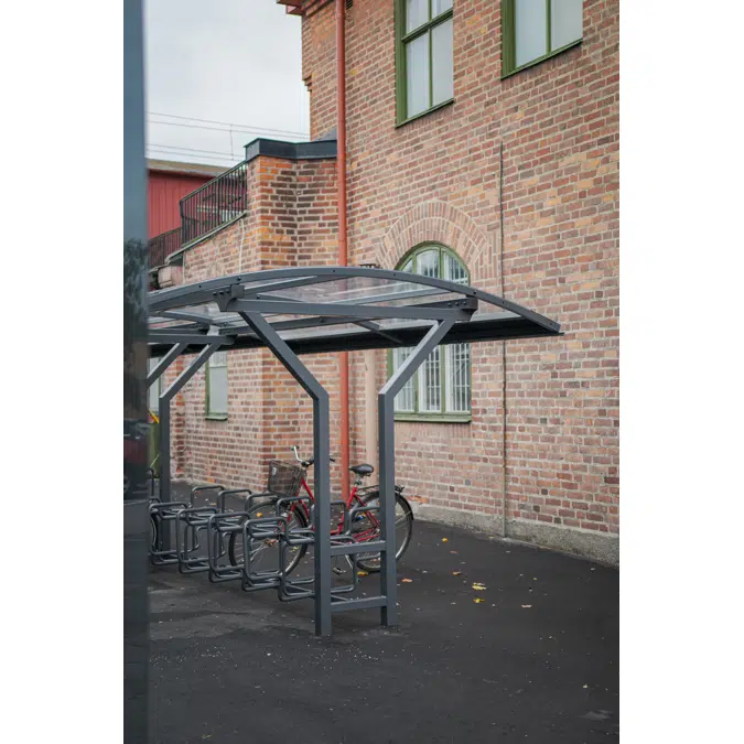 Vario 2 bicycle shelter, length starting from 2 meters