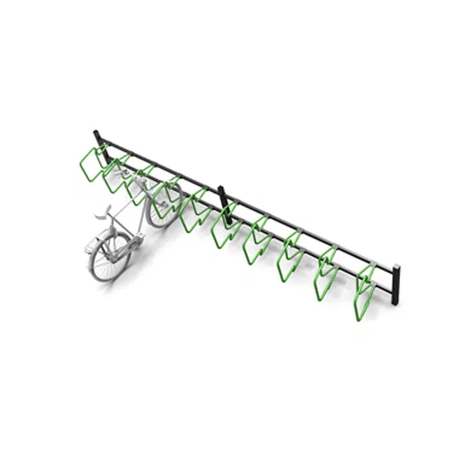 Bicycle rack CubiQ Premium, 1-sided, 3 bicycles, c/c 500 mm