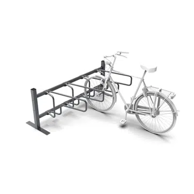 CubiQ Standard, 1-sided bicycle stand, 4 bicycles, c/c 600 mm图像