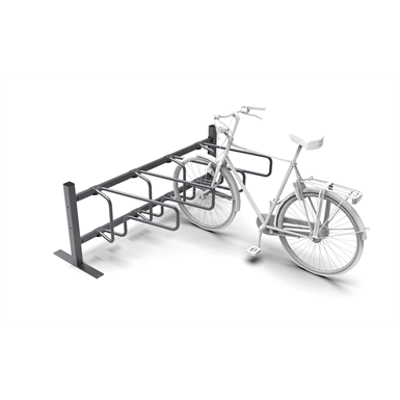 bild för CubiQ Standard, 1-sided bicycle stand, 4 bicycles, c/c 600 mm