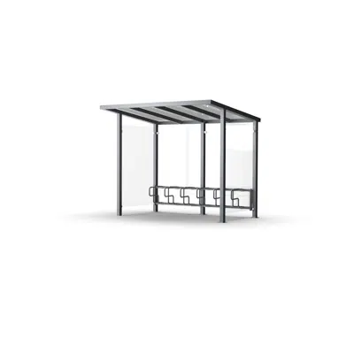 afbeelding voor ViVa Akva bicycle shelter 4 meters, 10 bicycles