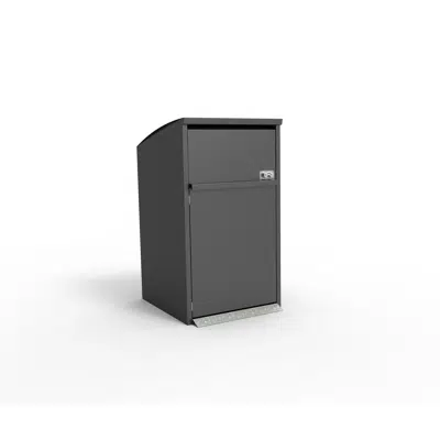 画像 Modul Solo, bin shelter, litter bin, recycling, waste management, large hatch
