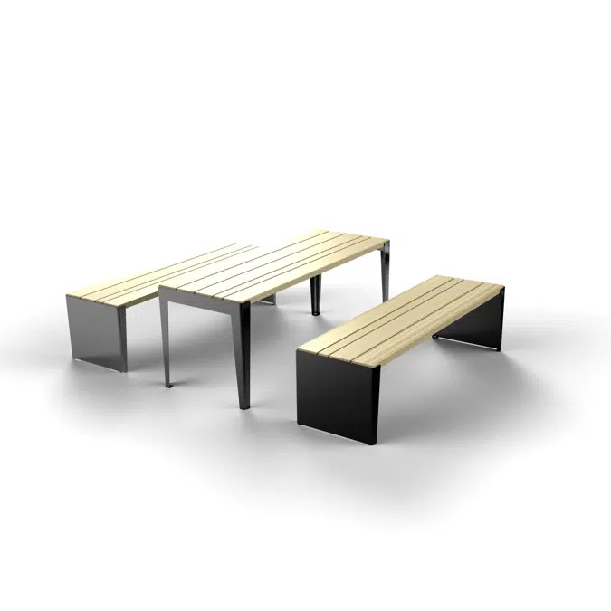 Kuru public bench, without backrest