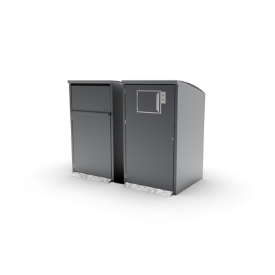 Image for Modul Solo, bin shelter, litter bin, recycling, waste management, small hatch