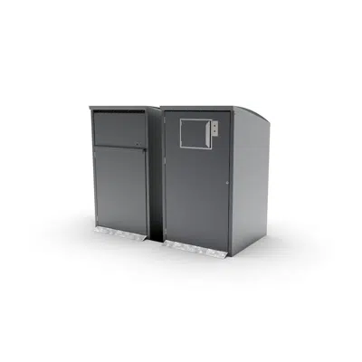 Image pour Modul Solo, bin shelter, litter bin, recycling, waste management, small hatch