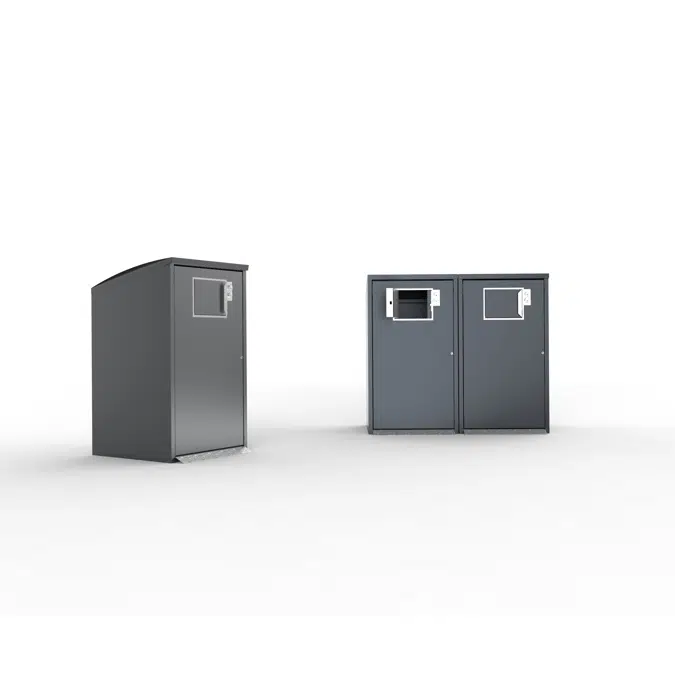 Об'єкти BIM – скачати безкоштовно! Modul Solo, bin shelter, litter bin ...