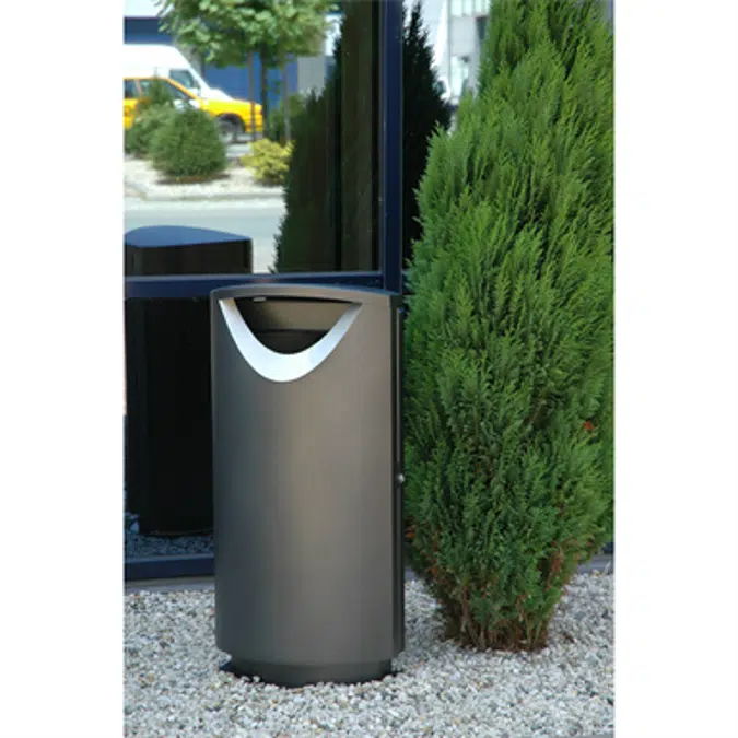 Ellipse 100, litter bin 100 l, indoor, outdoor