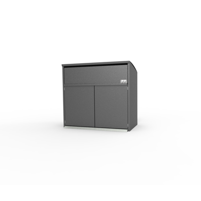 Image for Modul Duo, bin shelter, litter bin, recycling, waste management, large hatch