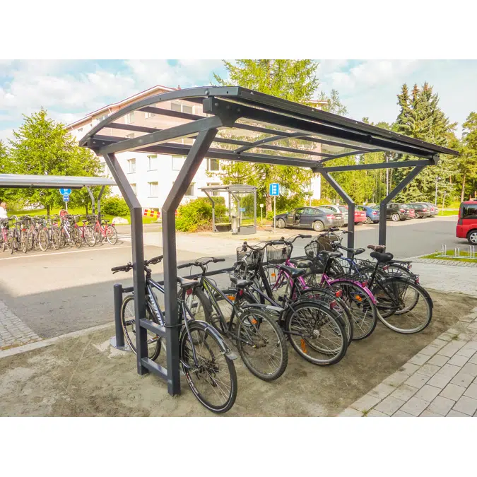 Vario 1 bicycle shelter, length starting from 2 meters