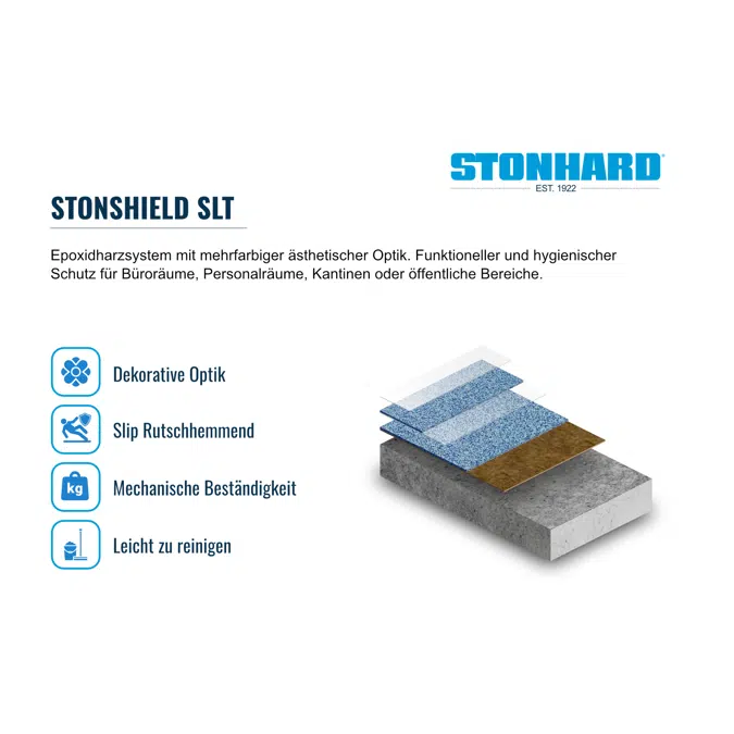 Stonshield SLT – strukturiertes, dekoratives Epoxidsystem