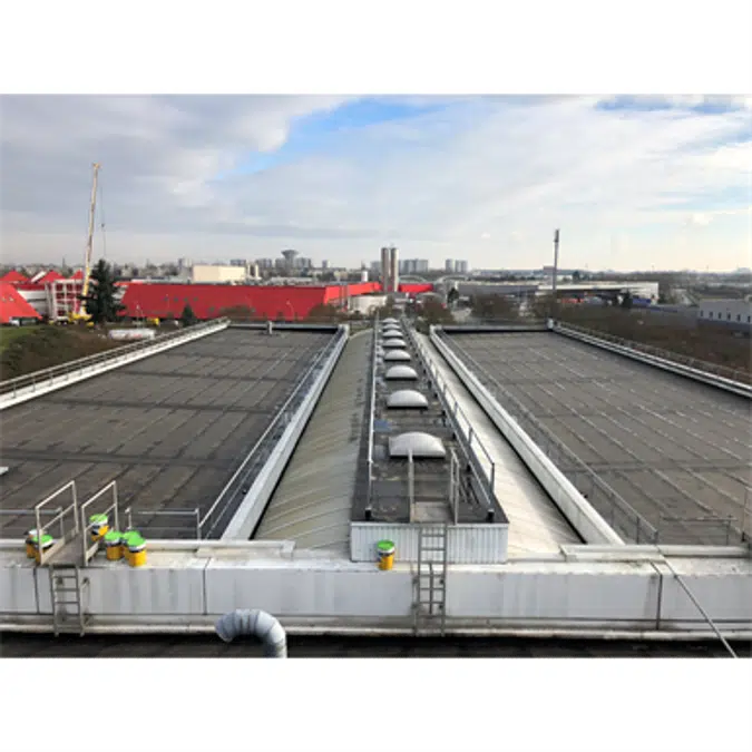 Classical waterproofing system for inaccessible flat roofs