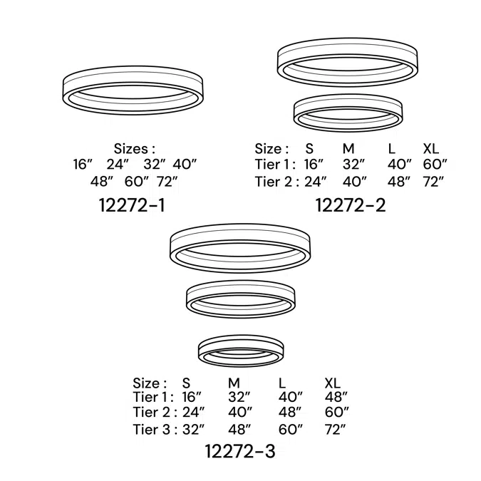 RGBW Color-Changing LED Ring Pendant Chandelier Downlight