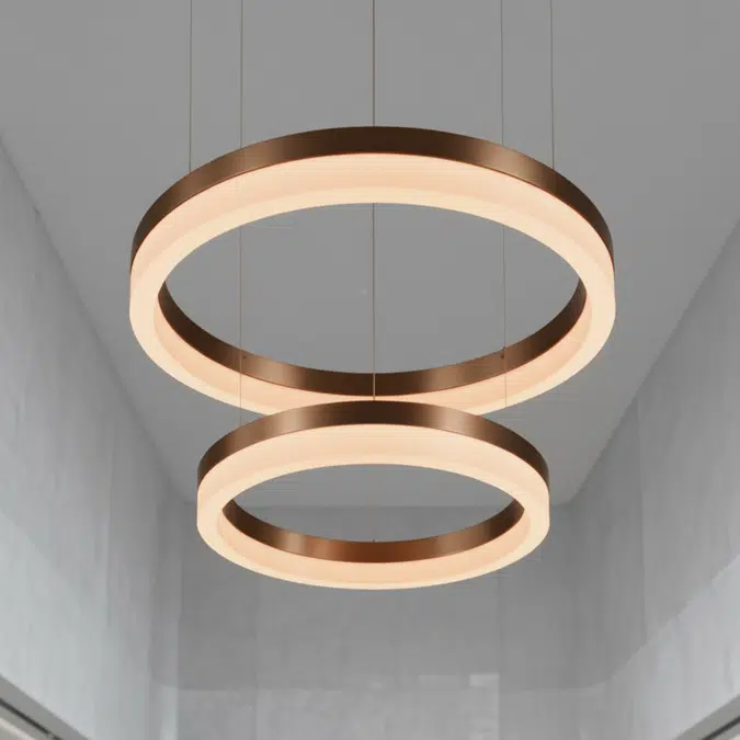 RGBW Color-Changing LED Ring Pendant Chandelier Downlight