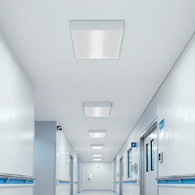 Perforated Metal Center-Basket LED Troffer Light