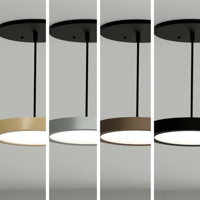 Architectural LED Disk Pendant Light
