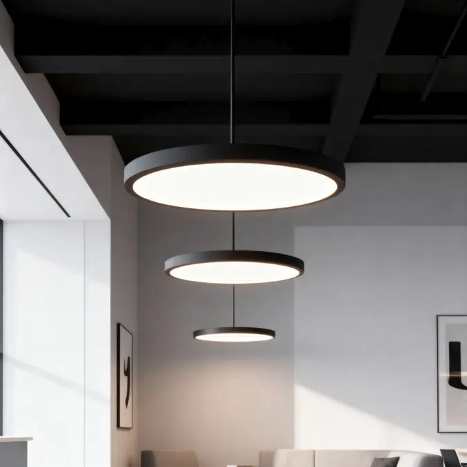 Architectural LED Disk Pendant Light