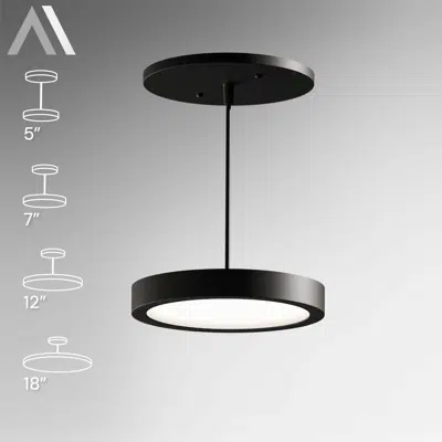 Imagem para Architectural LED Disk Pendant Light}