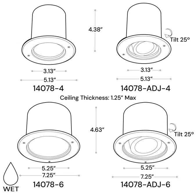Vandal-Resistant Exterior LED Can Light