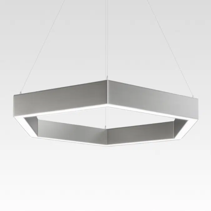 Hexagon LED Pendant Uplight and Downlight