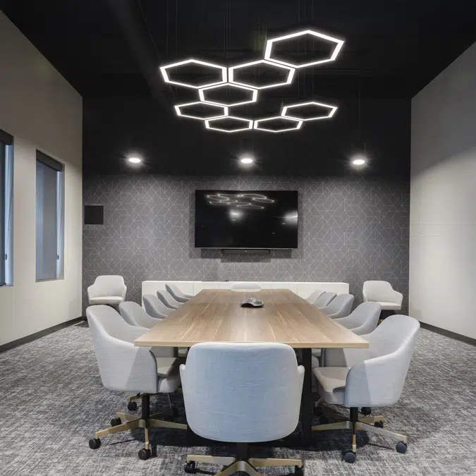 Hexagon LED Pendant Uplight and Downlight