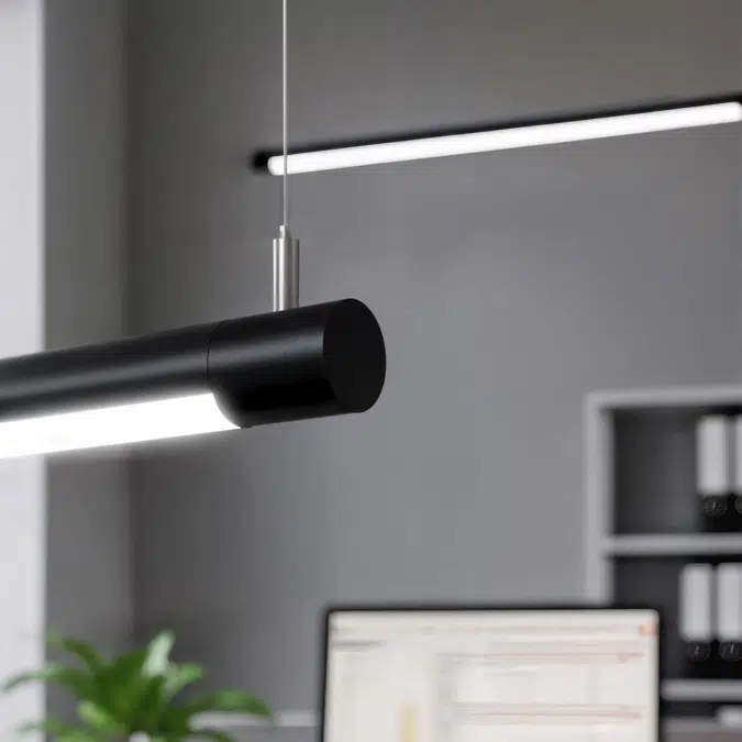 Slim Rotatable Linear LED Tube Pendant Light