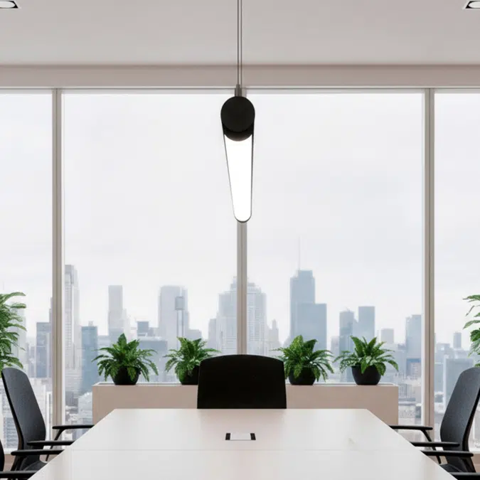 Slim Rotatable Linear LED Tube Pendant Light