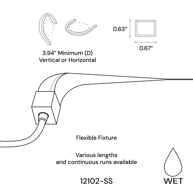 Steam-Rated Flexible LED Cove Strip Light