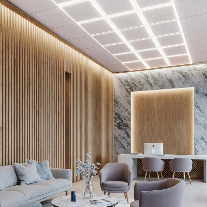 Acoustical Tile Edge-Lit Panel Light